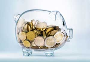 Piggy bank representing a CD or Certificate of Deposit