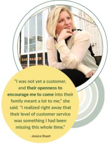 jessica stuart who uses fvcbank offering their testimony