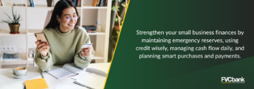 Strengthen your small business finances by maintaining emergency reserves
